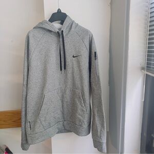 Nike Heather Gray Hoodie with Black Details